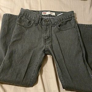 Gray Skinny Levis